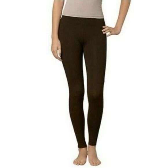 HUE Pants - 🦋NWT HUE Seamless Footless Cotton Leggings Brown